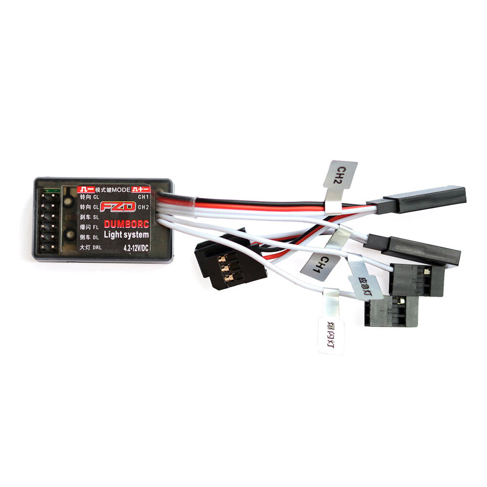 

DumboRC FZD LED Controller Module Light System for X4 X6 X6P DDF-350 Transmitter JJRC Q65 MN90 1/10 1/8 TRX4 Axial SCX10