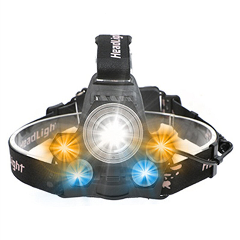 

XANES 2408 1600LM Bicycle Headlamp 5 Switch Modes T6 + 2* XPE Yellow + 2* XPE Bluray Light