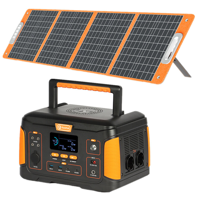 [EU Direct] FlashFish J1000plus Portable Power Station Kit With 100W Solar Panel 932Wh Solar Generator Emergency Battery Supply Set for Home Outdoor Camping
