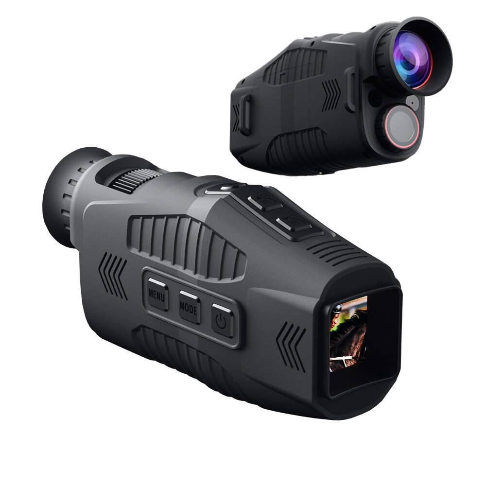 Monoculaire nachtkijker HD 1280X720 met 5x digitale zoom, dubbel gebruik apparaat voor buiten dag en nacht, volledige duisternis op 300 meter.