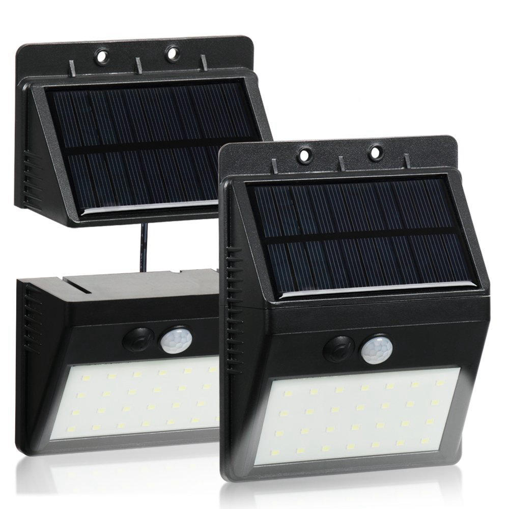 Waterdichte 28 LED Solar PIR Bewegingssensor Beveiligingslamp Scheidbaar Wandlamp voor Outdoor Tuin 
