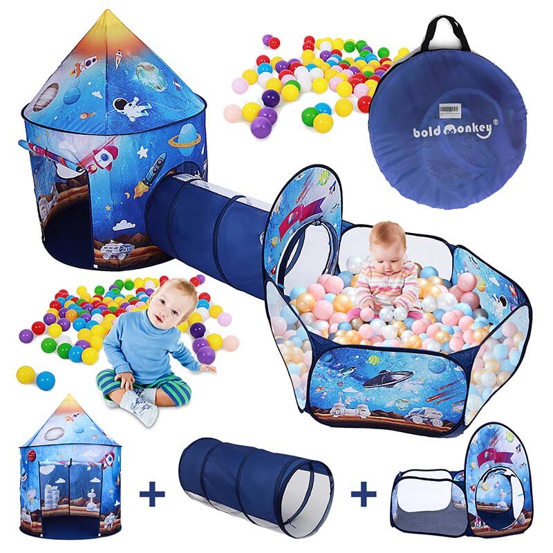 3 In 1 Play Tent Baby Toys Ball Pool for Children Kids Ocean Balls Pool Foldable Kids Play Tent Play
