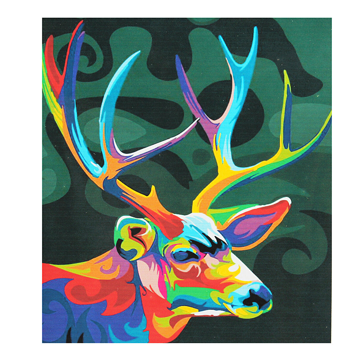 Multicolor herten olieverfschilderij ingesteld op nummer Kit DIY pigment schilderij kunst handwerkge