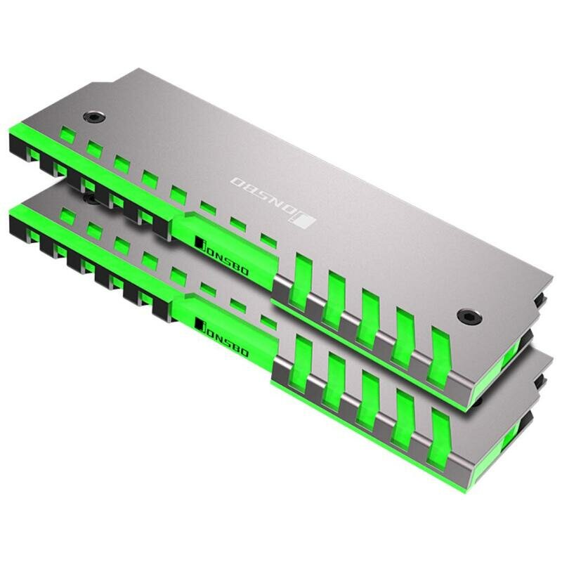 Jonsbo NC-2 RAMヒートシンクコンピュータメモリ冷却ベストサポートマザーボードAURAコントロールカラーRGB RAMアルミニウムクーラーシェル（内部にサーマルグリースを使用）