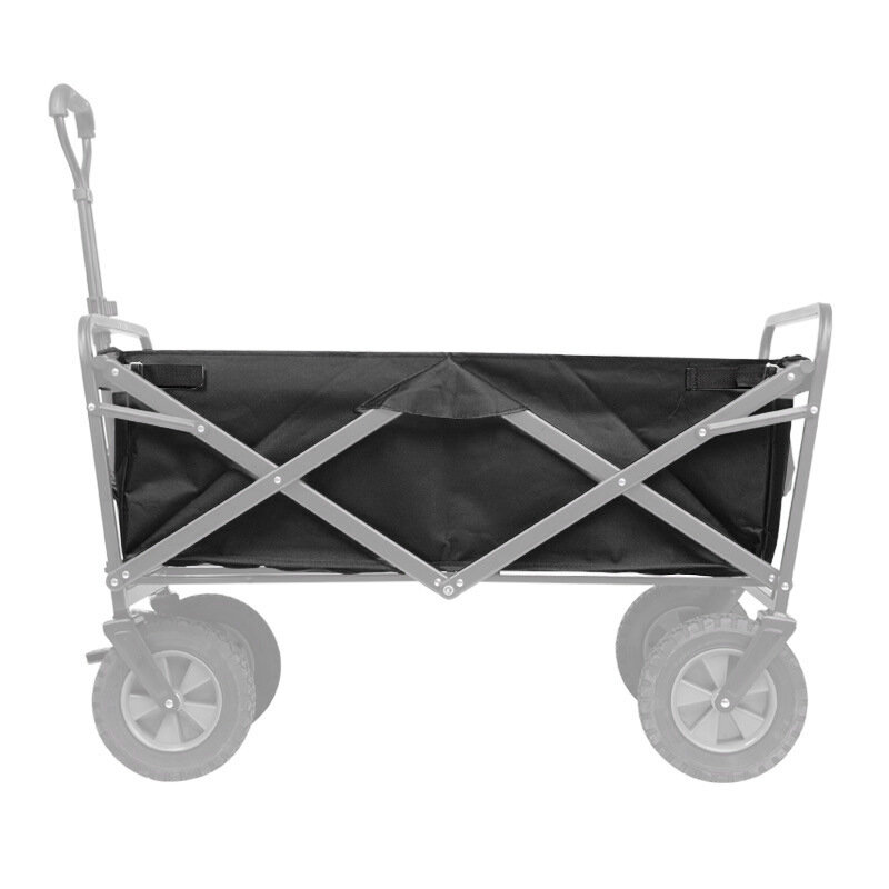 IPREE® Heavy-Duty Polyester Garden Utility Wagon Cart Liner Garden Black Trolley Cart Inner Storage Pocket For Garden Utility Wagon Cart