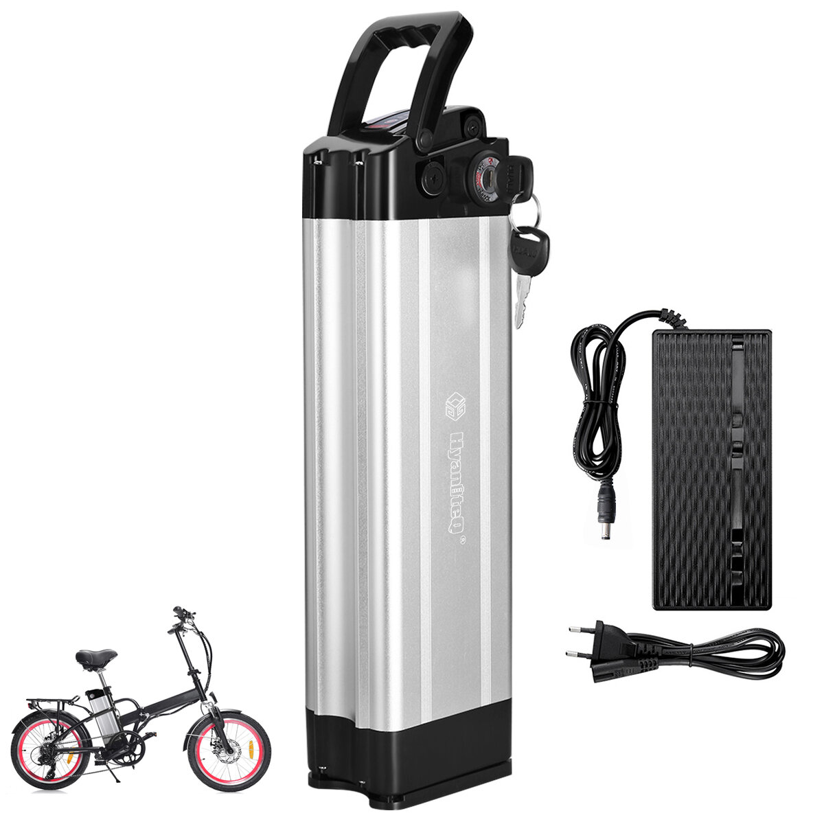 

[EU/USA Direct] HANIWINNER HA030-05 36V 17.5Ah 630W Electric Bike Battery Cells Pack E-bikes Lithium Li-ion Battery Char