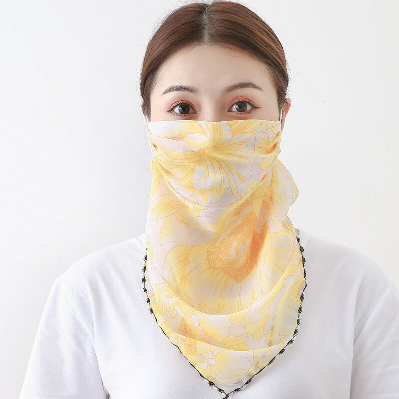 Sunscreen Scarf Outdoor Breathable Riding Face Mask Summer Quick-drying Printing Neck Mask