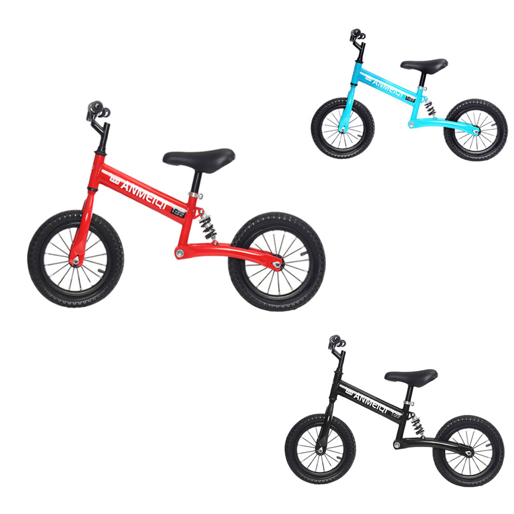 مجموعة دراجة توازن للأطفال الصغار 12 بوصة بدون دواسة مع معدات واقية لتدريب الأطفال على دراجة هدايا لعمر 1-6 سنوات