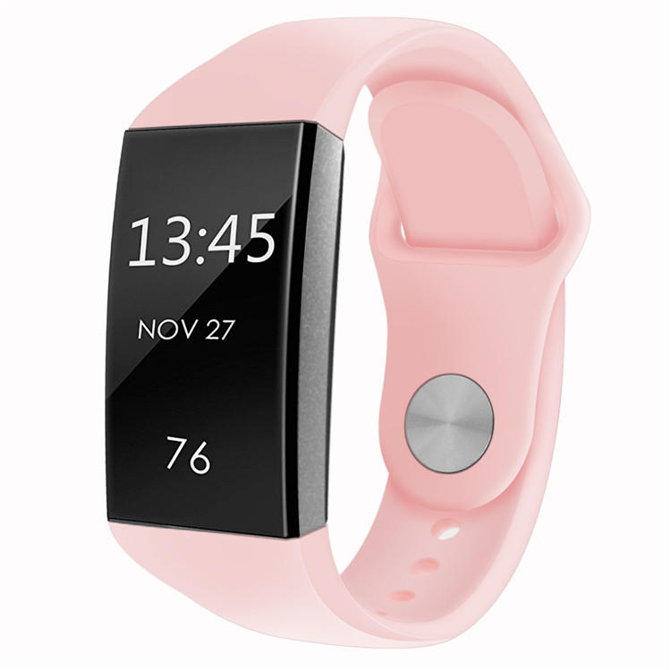 Soft Siliconen rubberen band vervangende horlogeband voor Fitbit Charge 3