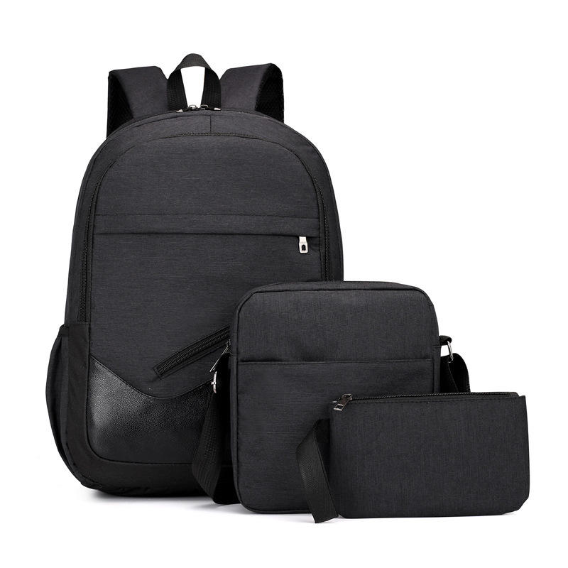 IPRee® Conjunto de 3 peças Mochila impermeável Oxford Bolsa escolar Bolsa de mão Bolsa para laptop Viagem ao ar livre