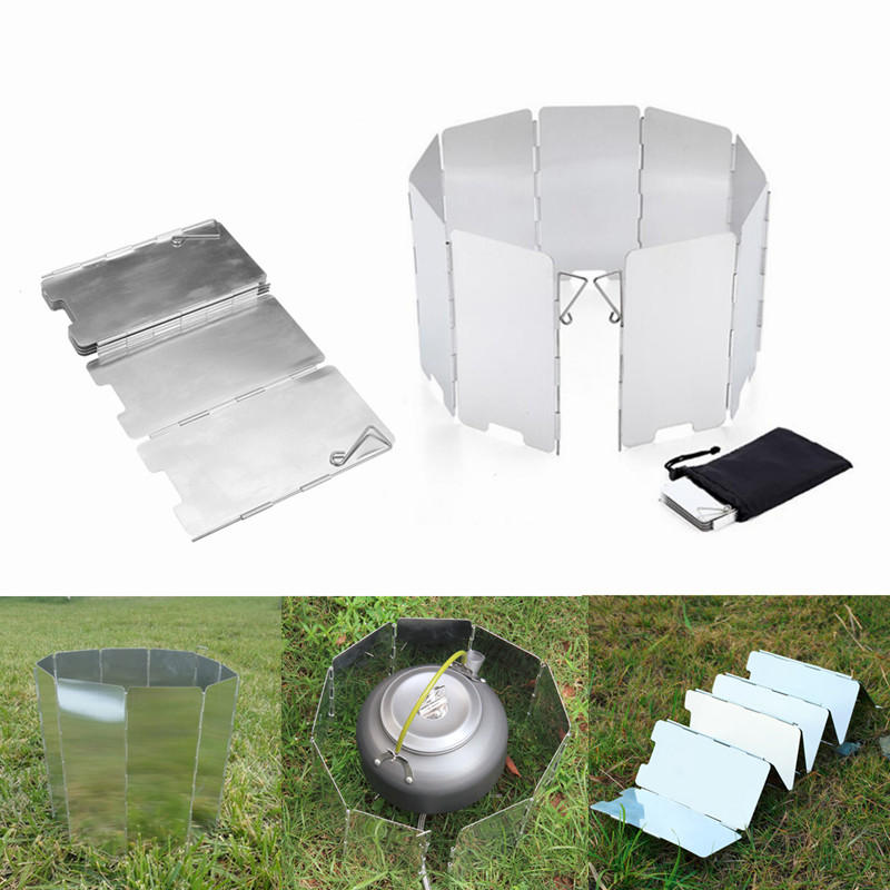 IPRee 9 platen aluminium camping gasfornuis windscherm outdoor camping gereedschap