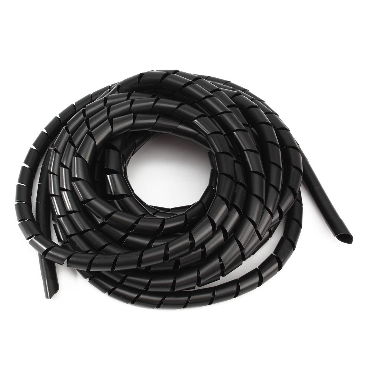 Zwarte Spiraal Polyethyleenkabel Elektrische Draad Wrap Tube Computer Beheer Cord
