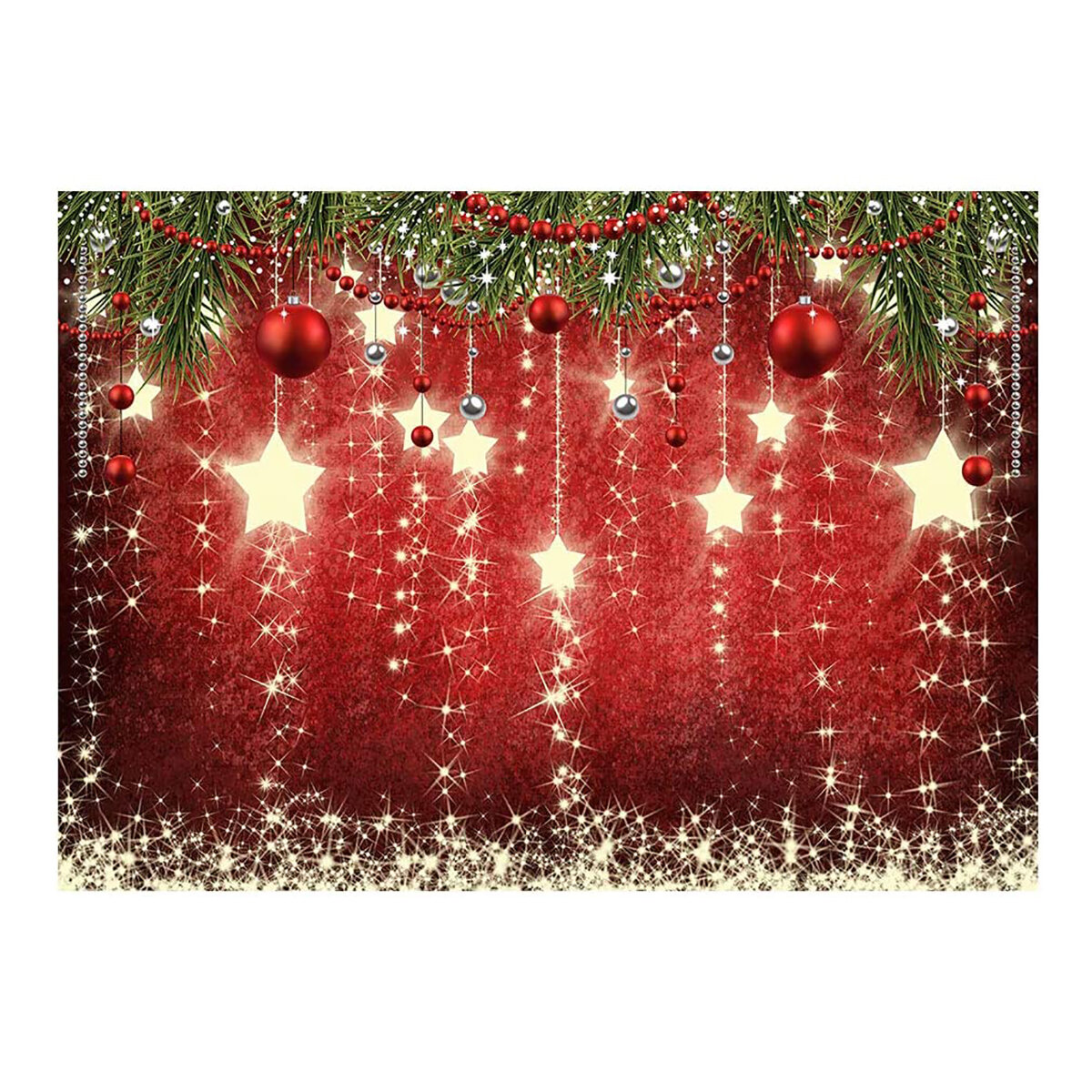 Christmas Sparkling Stars Photography Backdrop Photo Background Studio Props Ornaments New Year Back