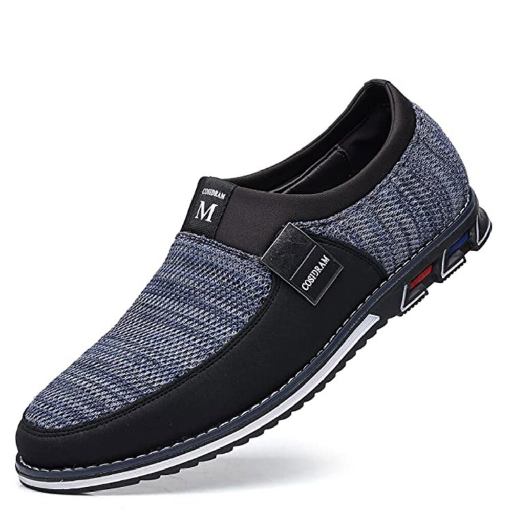 Men Comfy Soft Sole Breathable Cloth Brief Slip On Casual Loafer Shoes