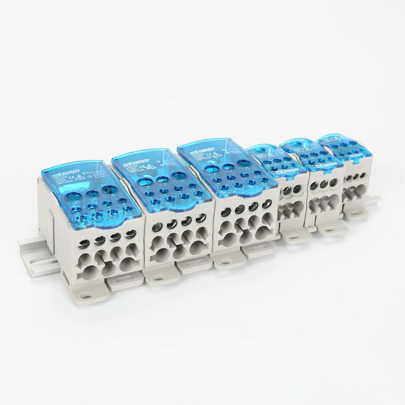 

UKK250A Din Rail Terminal Blocks One in several out Power Distribution Box Universal Electric Wire Connector Junction Bo