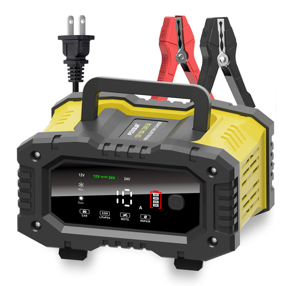 best price,foxur,12v,24v,charge,stages,car,battery,charger,discount