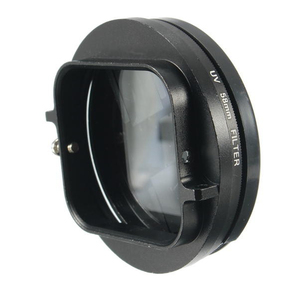 Gopro Hero 3カメラ用アダプターレンズプロテクター付き3 in 1 58mm UVフィルターセット
