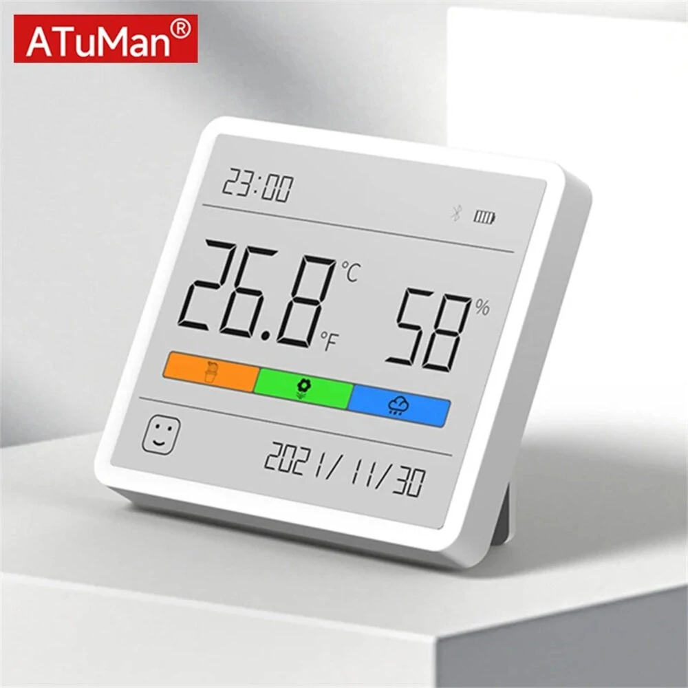 Στα 9,15€ από αποθήκη Κίνας | Xiaomi DUKA Atuman Temperature Humidity Meter LCD Digital Thermometer Hygrometer Sensor Gauge Weather Station Clock Home Indoor Use