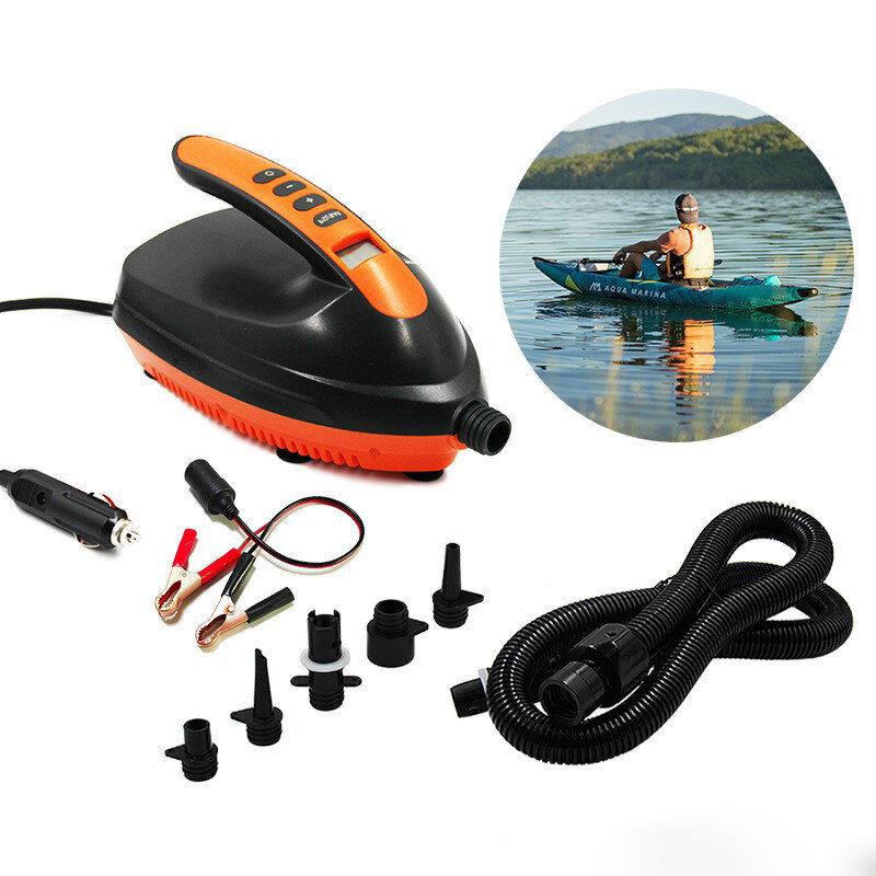 16PSI High Pressure SUP Air Pump for Inflatable Stand Up Paddle Boards, Boats,Kayak,12V DC Car Connector Automatic Stop