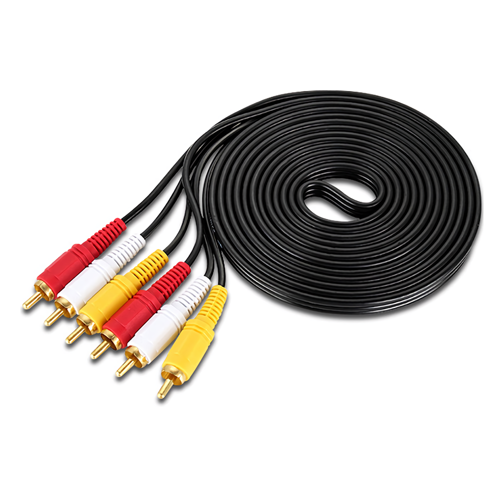 BAYNAST 10 m 3RCA naar 3RCA Audio Video Kabel AV-kabel Connector DVD Audiokabel 1.5 m 3 m 5 m voor G