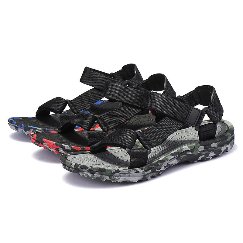 Men Casual Sandals Camo Fisherman Outdoor Shoes Beach Hiking Slippers