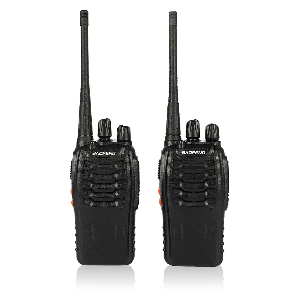 2Pcs/set Baofeng BF-888S Walkie Talkie Portable Radio Station BF888s 5W 16CH UHF 400-470MHz BF 888S walkie-talkie two-way Radio – EU Plug