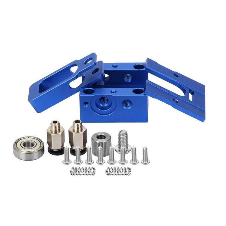 

Blue DIY Reprap Bulldog All-metal 1.75mm Экструдер Совместимая J-образная головка MK8 Экструдер Дистанционный Близость д
