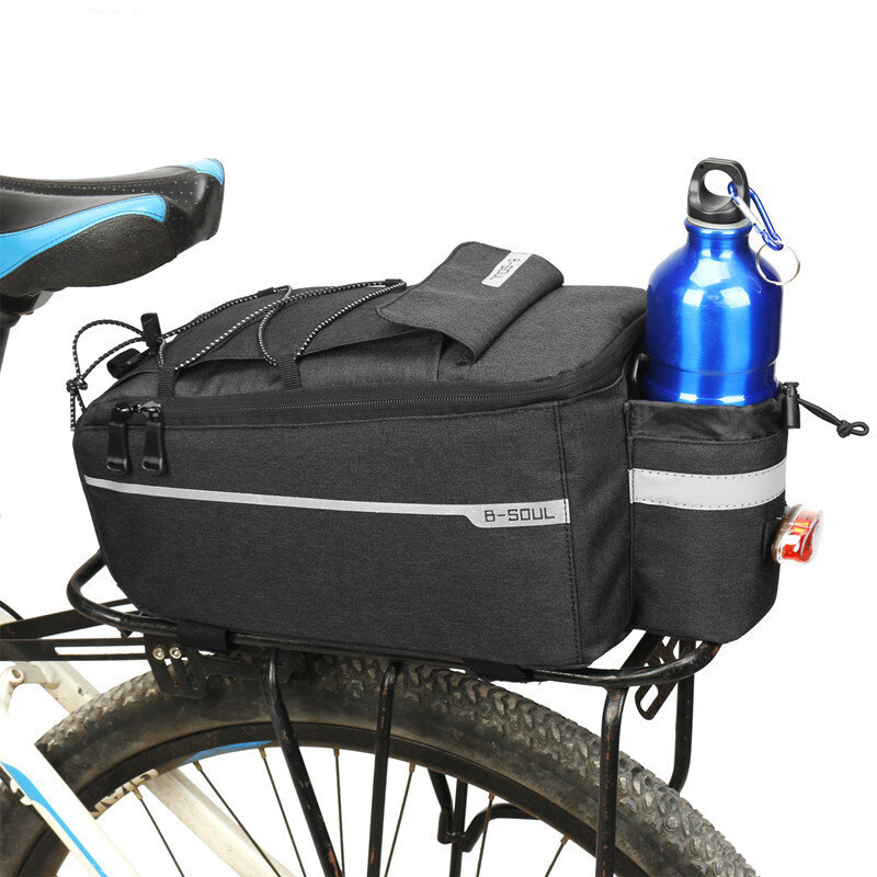 

B-SOUL Bicycle Rear Seat Bag Waterproof Pannier Trunk Bags Back Rack Rear Seat Bag Multifunctional Cycling Luggage Shoul