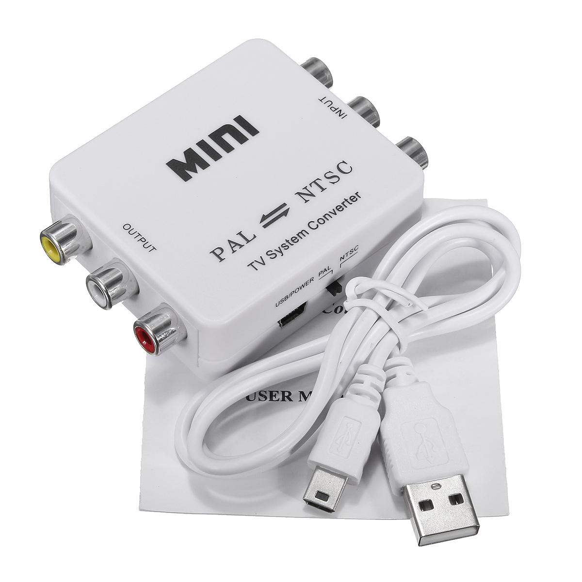 

Mini PAL to NTSC TV Video System Bi-directional Converter Switch Adapter