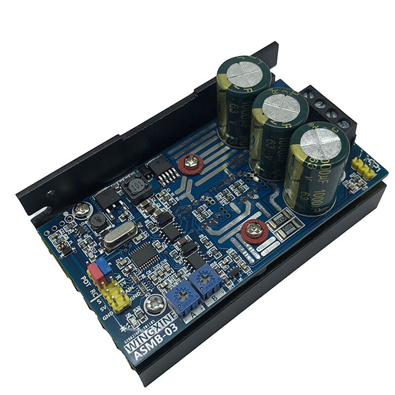 

ASMB-03 Single Channel Driver Board High Torque 1000Nm Steering Gear Controller DIY8V to 48V Current Limited 20A
