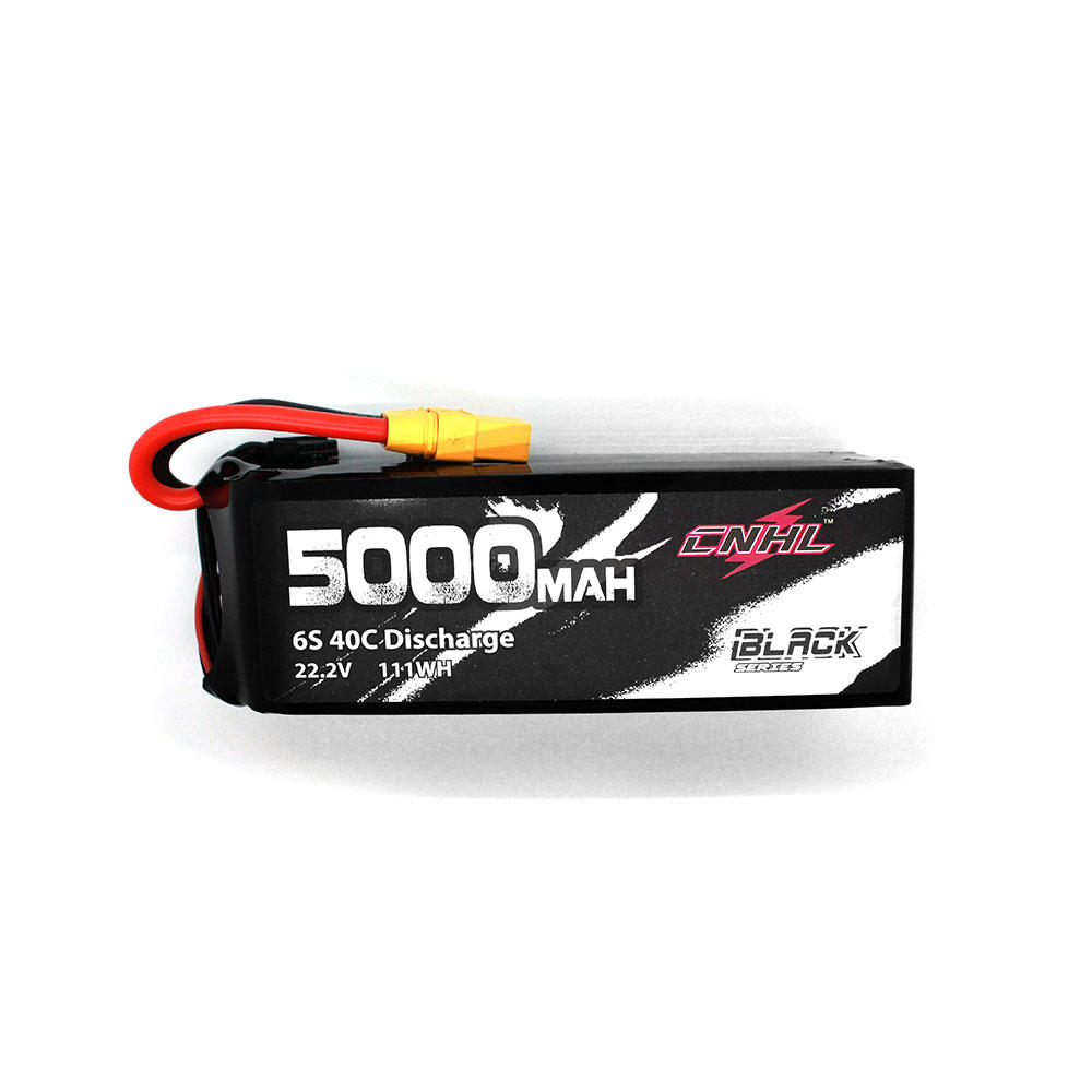CNHL ZWARTE SERIE 5000 mAh 22.2 V 6 S 40C Lipo Batterij XT90 Plug voor RC Drone FPV Racing