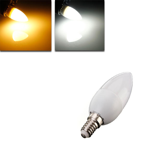 E14 2835 SMD 3W Weiß / Warmweiß LED Kerzenlampe AC 200-240V