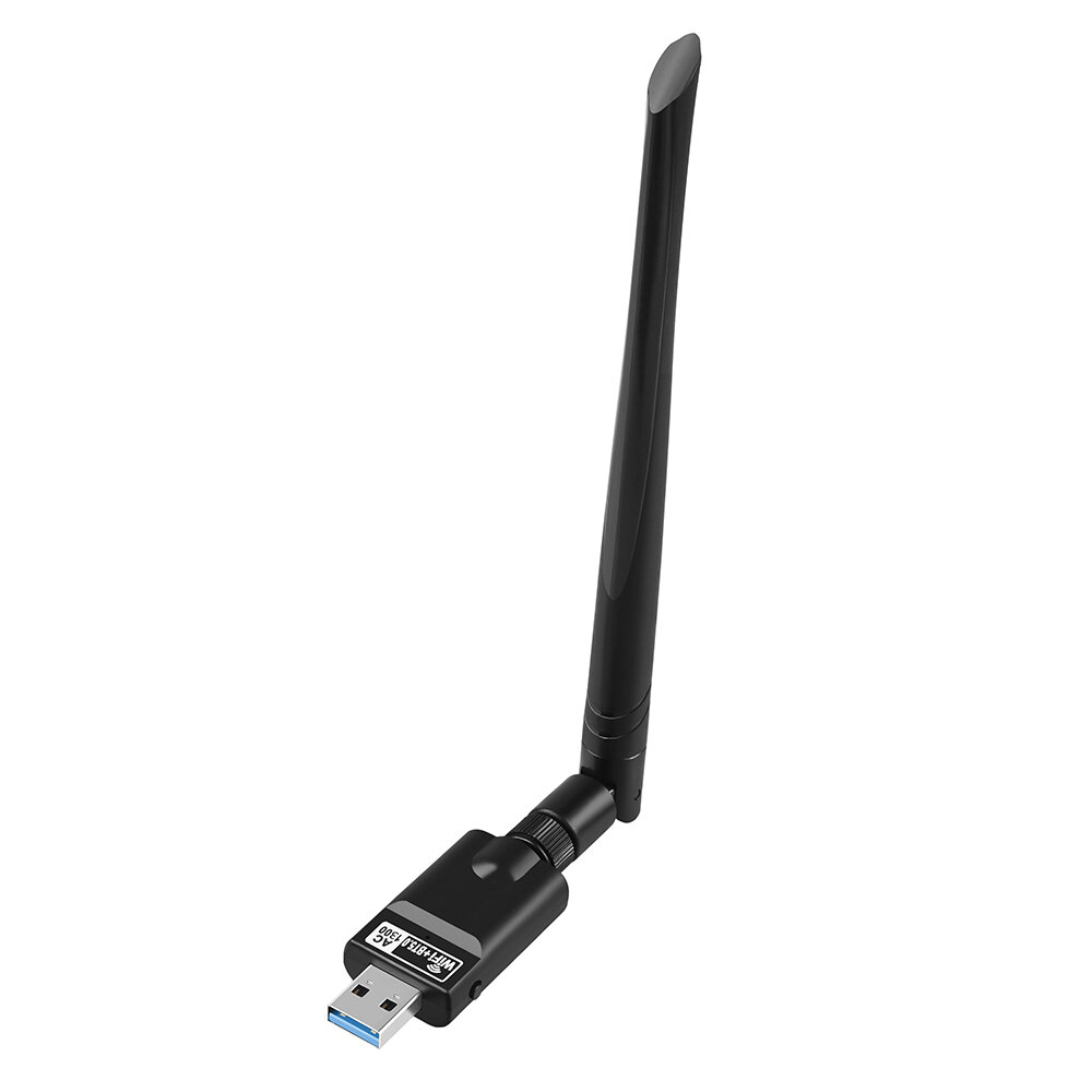 1300Mbps USB3.0 WiFi Adapter Dual Band 2.4G/5.8G WiFi + BT5.0 Draadloze Netwerkkaart 5dB Externe ant