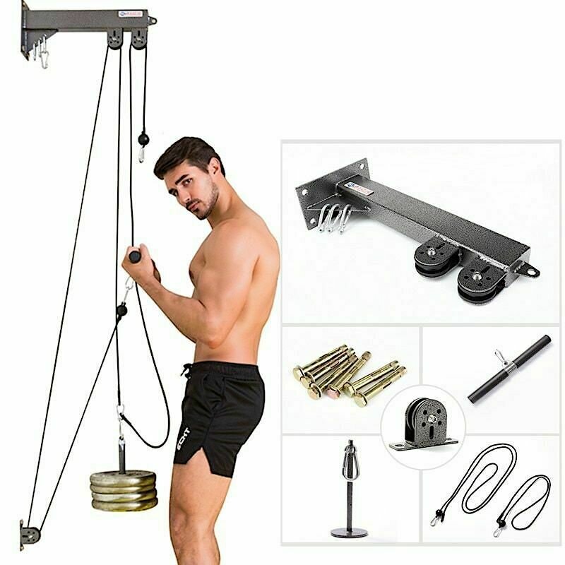 best price,80kg,fitness,diy,pulley,cable,machine,eu,discount