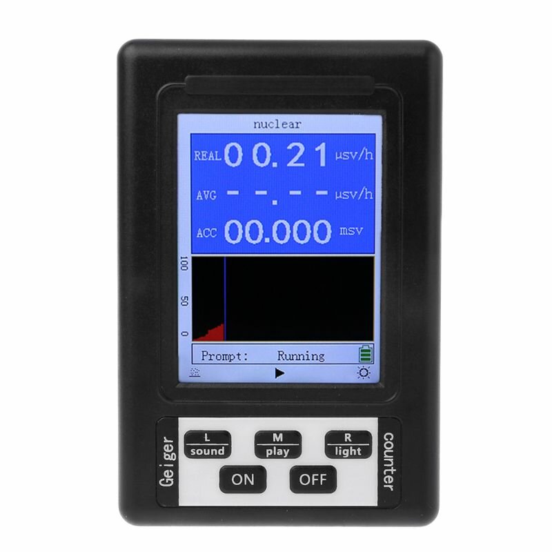 

Upgraded Geiger Counter Nuclear Radiation Detector Personal Dosimeter Marble Radiation Tester