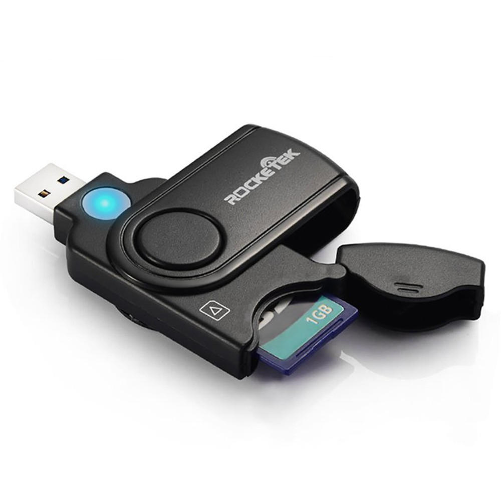

Rocketek Type-c OTG 2 Slots TF Flash Memory Card Camera Card Reader for Huawei Mobile Phone PC