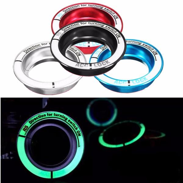 Luminous Car Ignition Key Ring Ignition Switch Decoration For Ford Kuga Focus