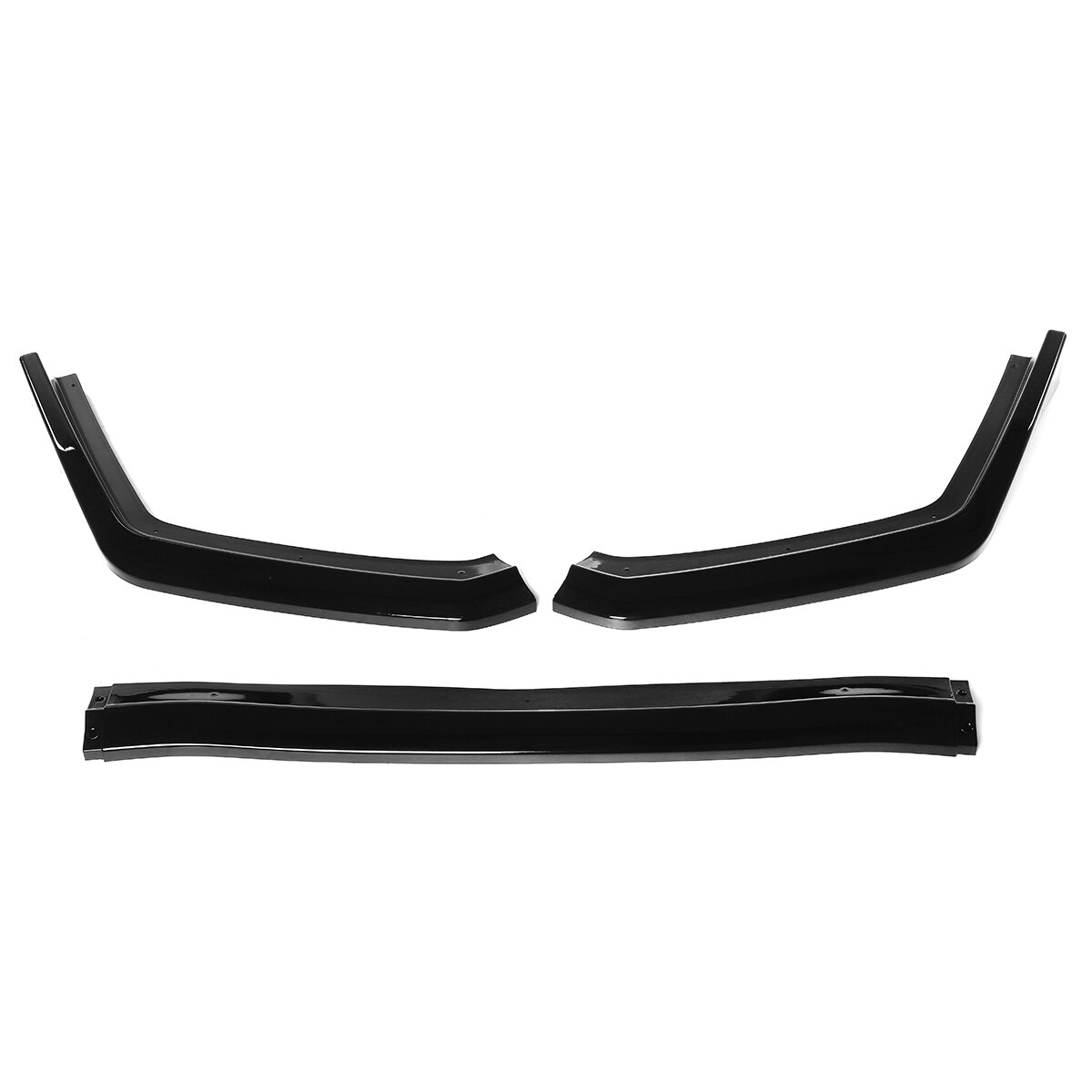 3Pcs Glossy Black Front Lip Chin Bumper Body Kits voor Subaru WRX STI 2015-2019