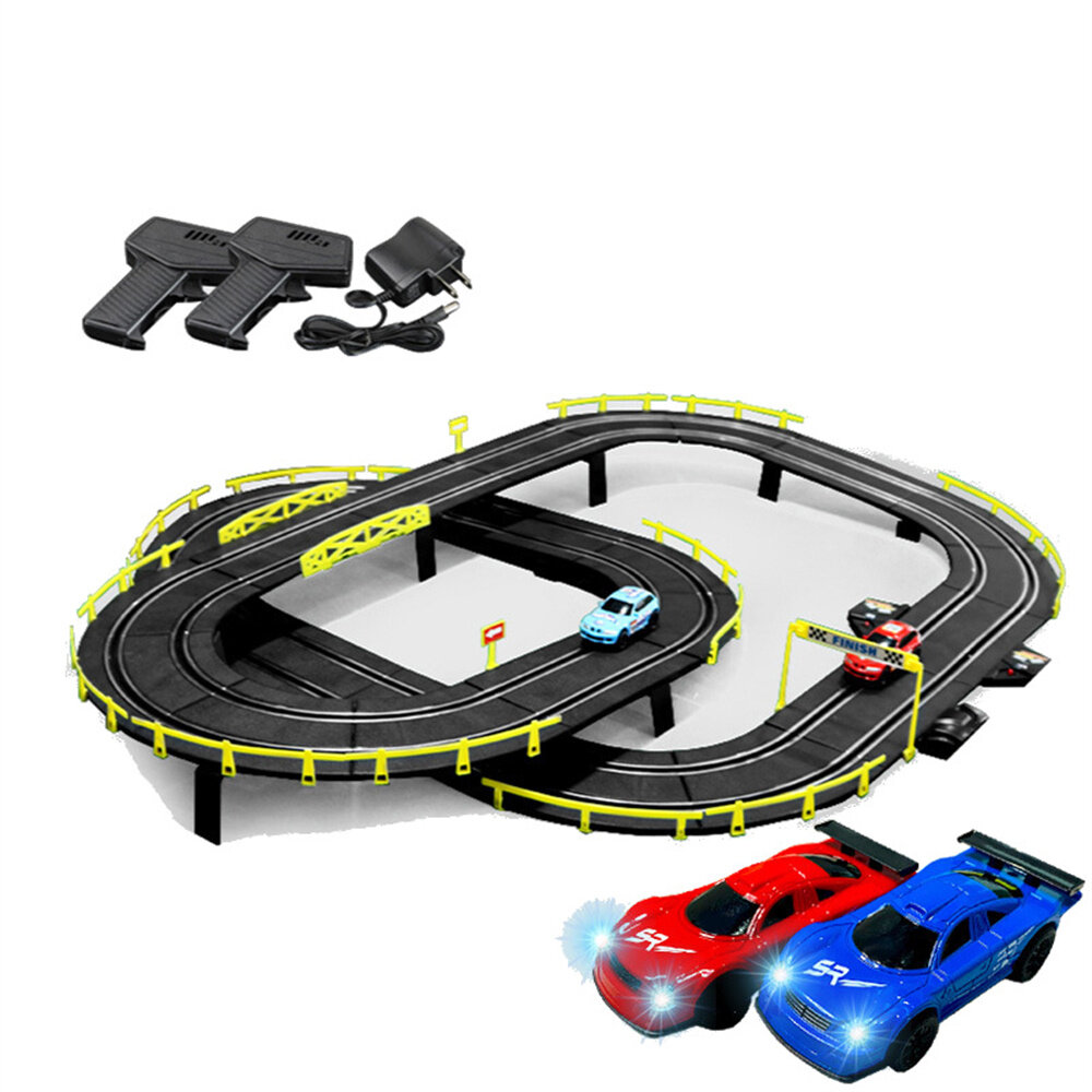 4.1/4.6/7m Electric RC Car Track Simulated Racing Slot Set Two Vehicles Kid Children Toys Xmas Gift