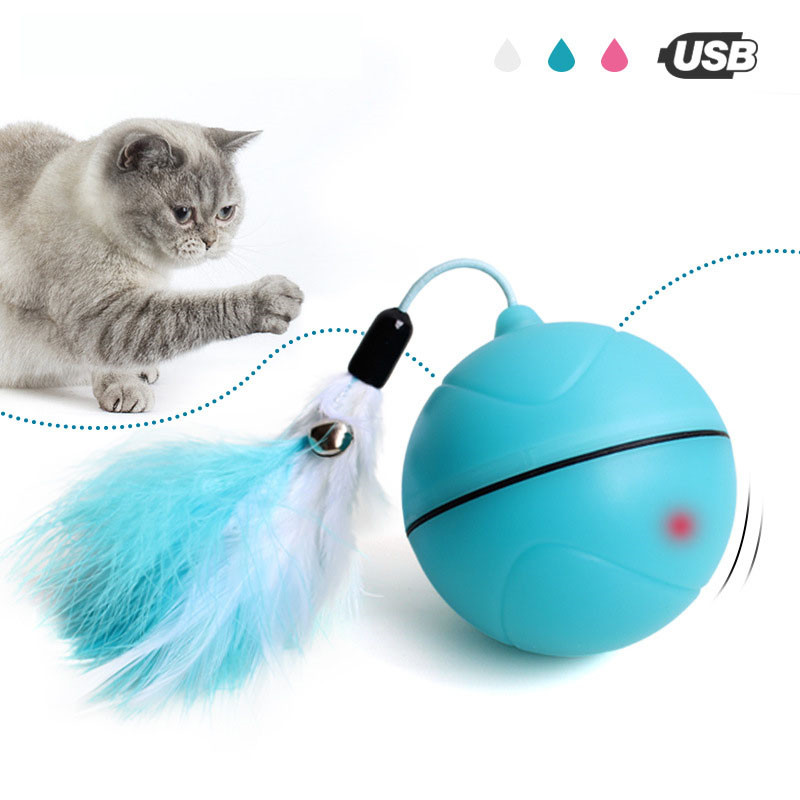 Yooap Creatief kattenspeelgoed Interactieve automatische rollende bal voor honden Smart LED Flash Ka