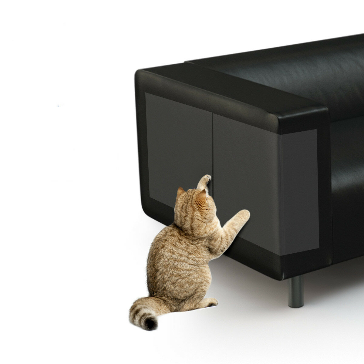 BKVESHI Furniture Protectors from Cats, 6Pcs Cat Scratch Deterrent Tape Anti-Scratch Cat Double Sided Anti Scratch Tape
