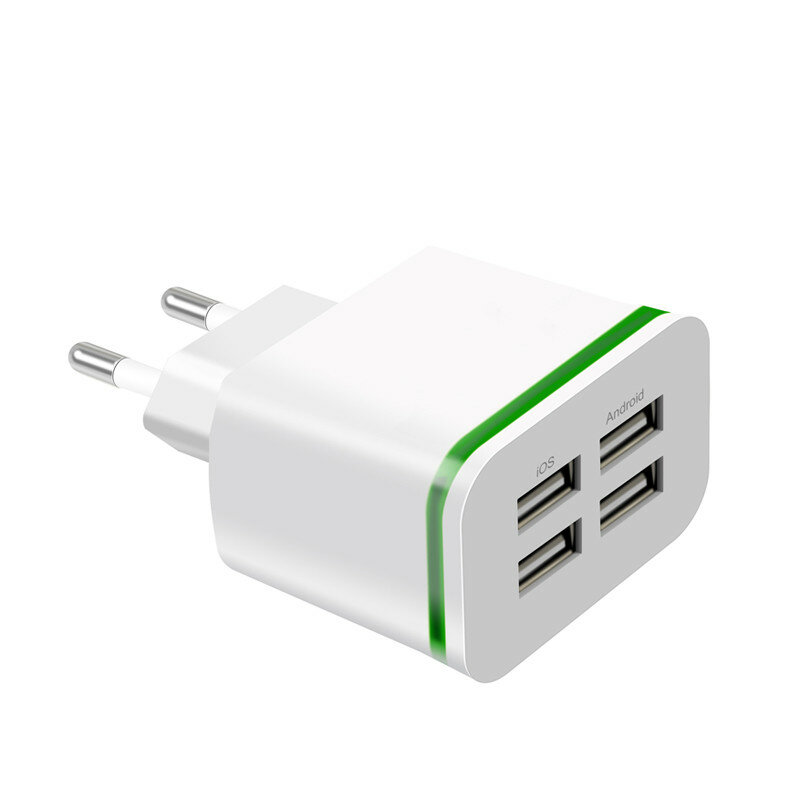 Bakeey 4USBポートQC3.0Fast Charge 4A USB Charger for Samsung for iPhone Huawei