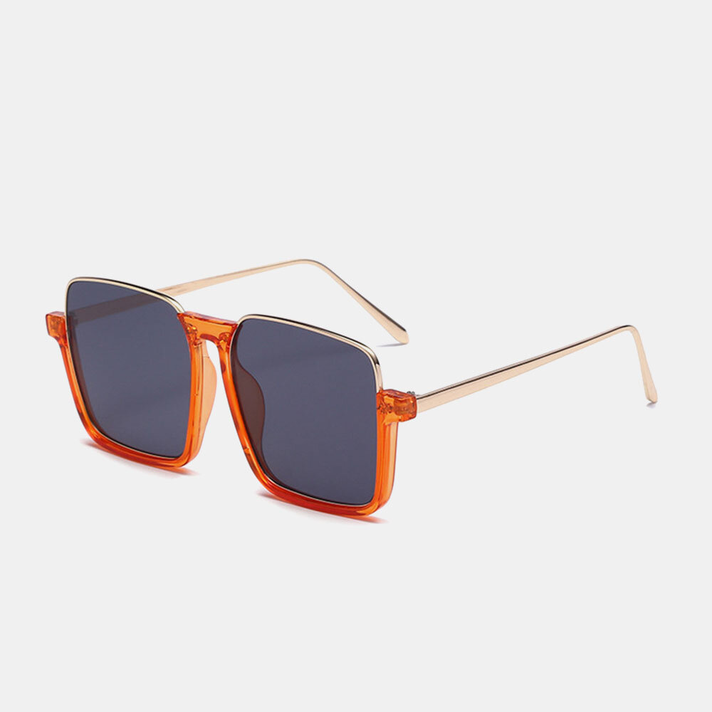 Unisex Square Frame Half Frame Anti-blue Light Anti-UV Sunglasses