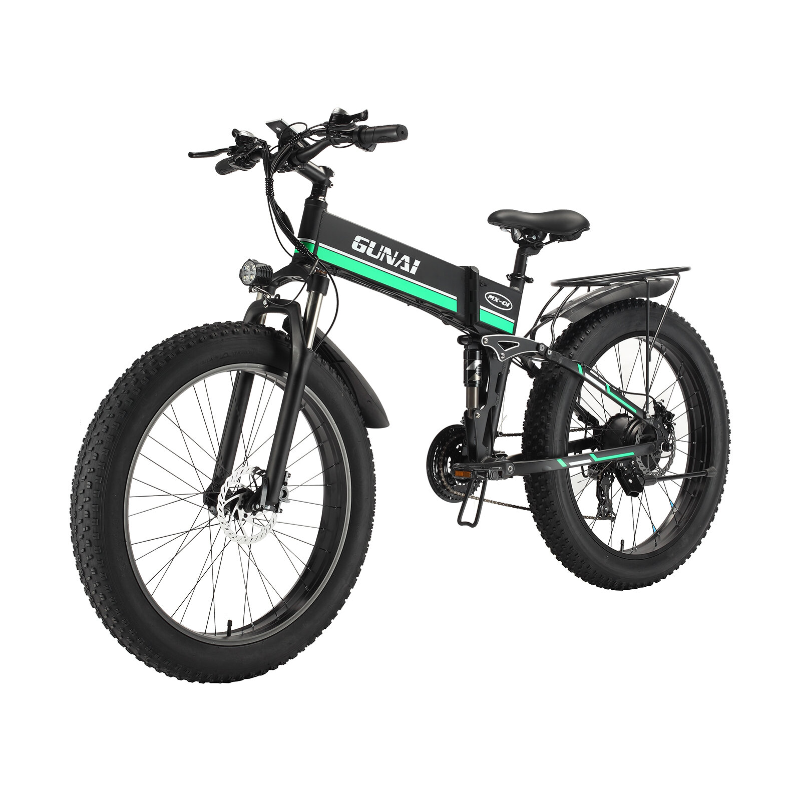 

[EU DIRECT] GUNAI MX01 1000W 48V 12.8Ah 26inch Electric Bicycle 40-50km Mileage Range 150kg Max Load 21 Speed Electric B