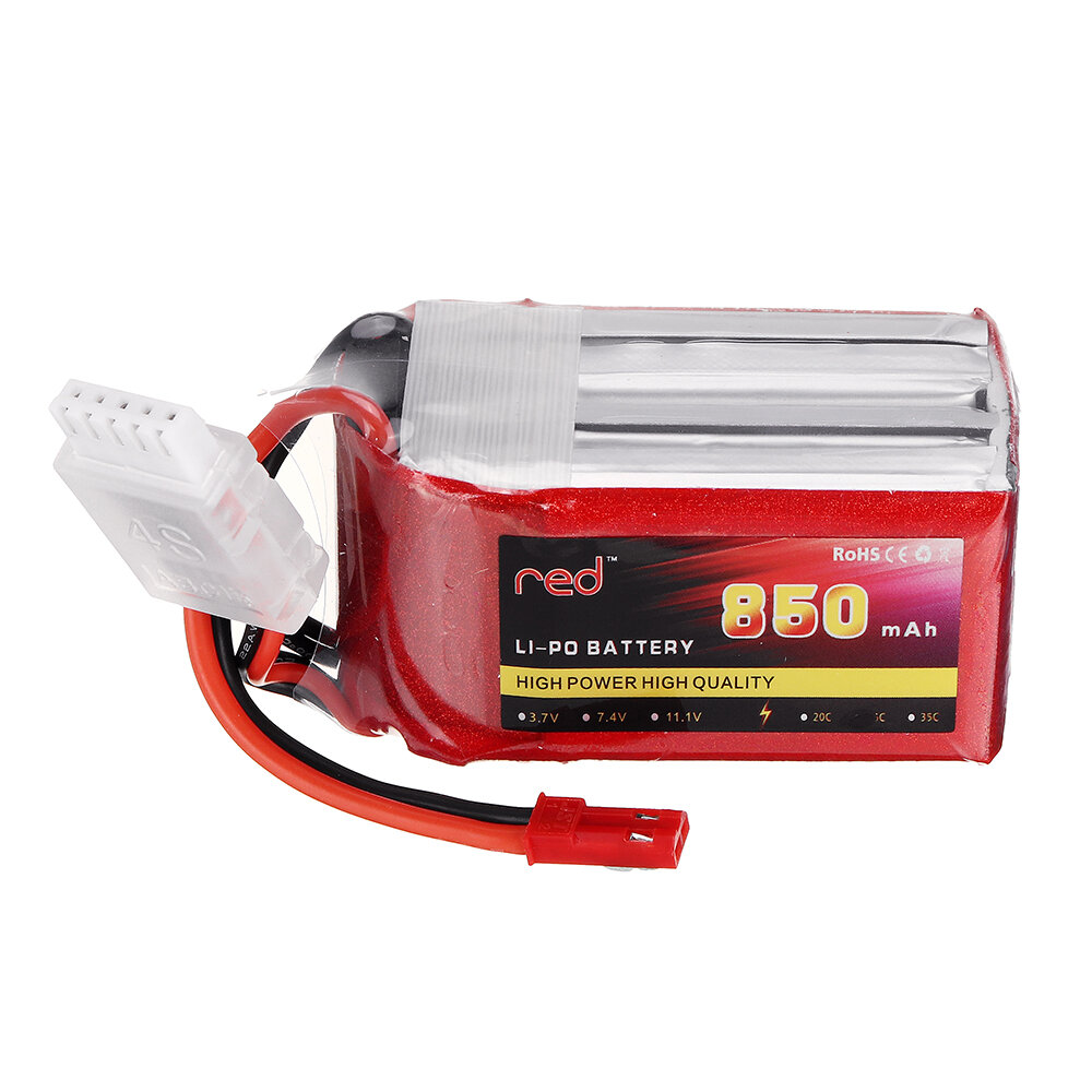 Rode 14.8V 850mAh/1100mAh 25C 4S Lipo Batterij JST/XT60 Plug voor RC Cars Boten Modellen Onderdelen