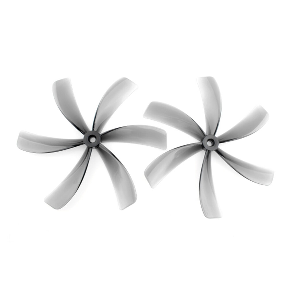 

2 Pairs HQProp 5x4x6 5 Inch 6-blade Grey CW CCW Poly Carbonate Propeller for FPV Racing Drone