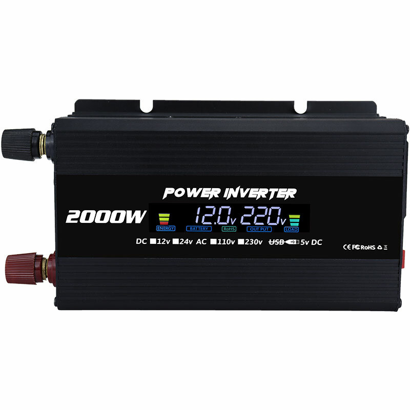 

2000W Modified Sine Wave Inverter - Reliable Power for RVs and Boats with Overload Protection and USB Output