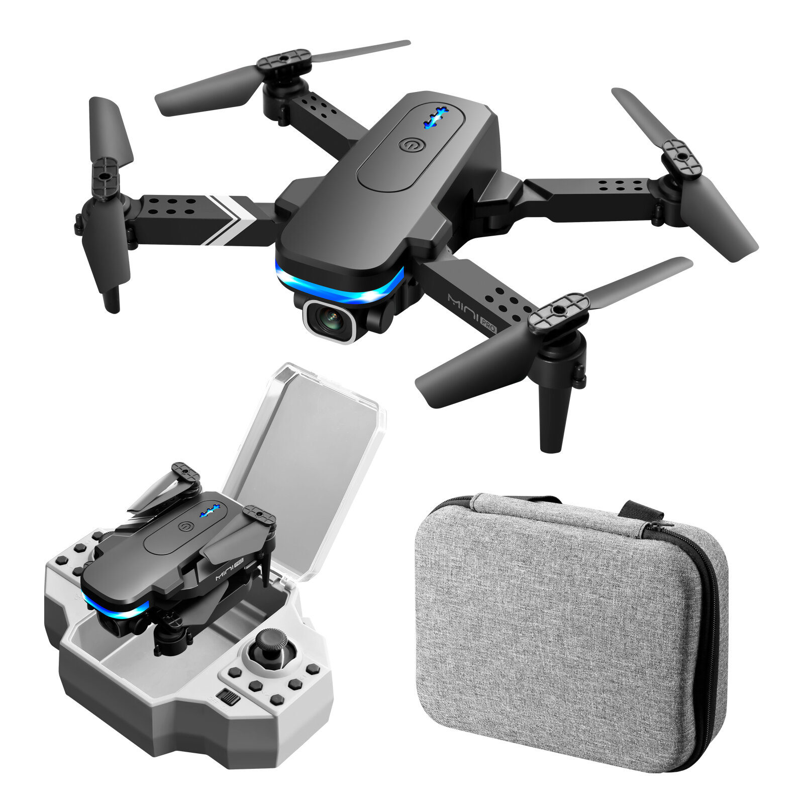 

KY910 Mini WiFi FPV with 4K HD Dual 50x ZOOM Camera Altitude Hold Mode Gravity Control Foldable RC Drone Quadcopter RTF