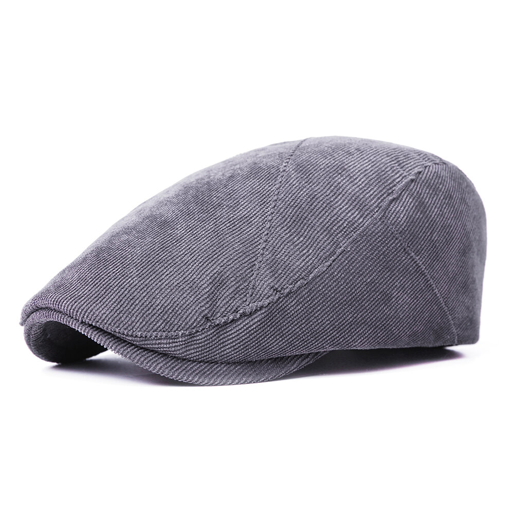 

Men Adjustable Cotton Newsboy Beret Caps Outdoor Casual Visor Cabbie Ivy Forward Hat