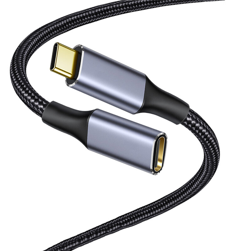5A Type-c 3.1 Extension Cable Male to Female Fast Charging Transmission Data Cable 10Gbps Gen2 USB3.1 Data Cord Quick Ch